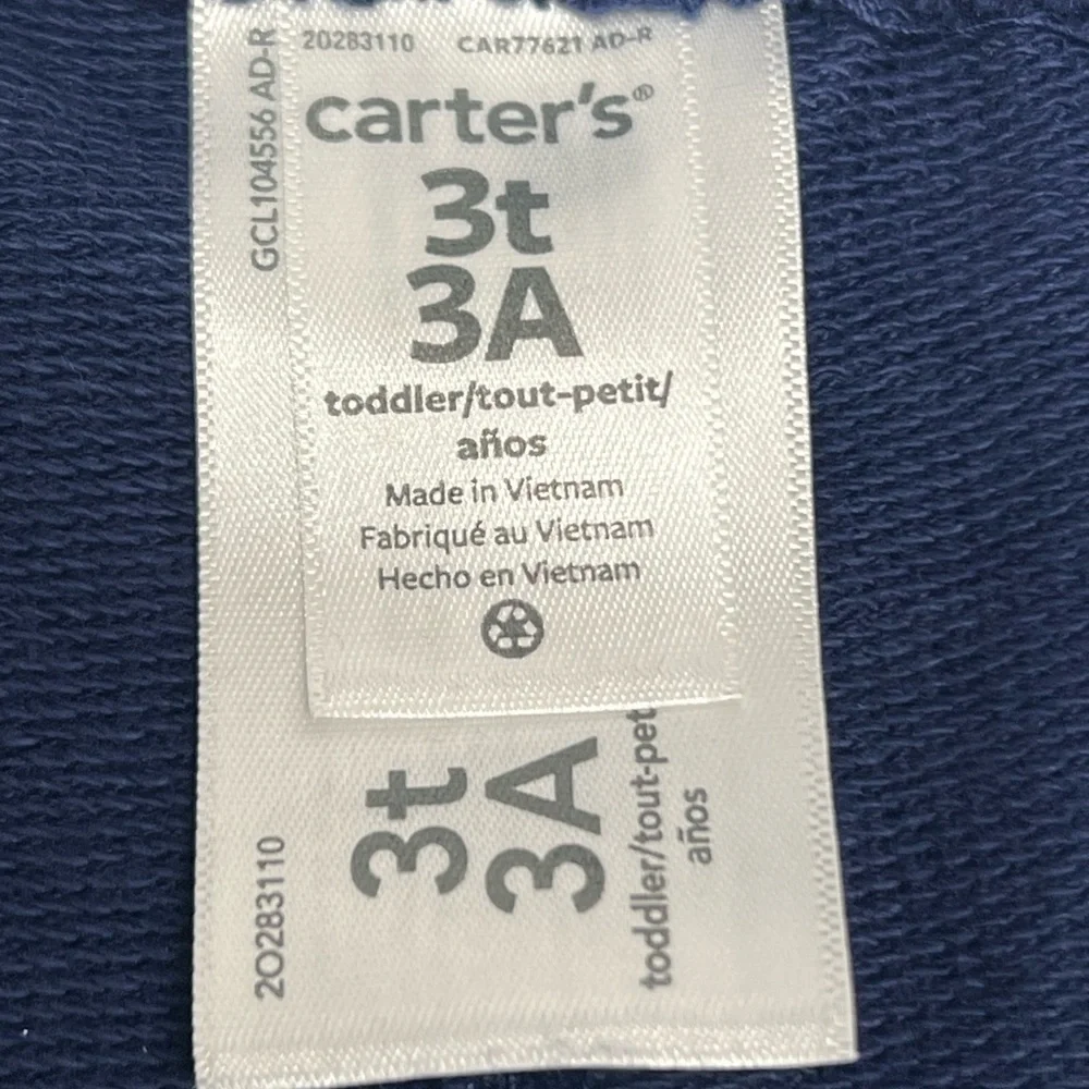 CARTER'S- Baby & Toddler - Boys 2 Piece Long Sleeve & Jogger Pant Outfit Set 3T